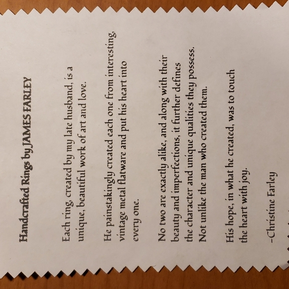 Handcrafted Gothic Spiral Vintage Spoon Ring sz 8 - Picture 6 of 6